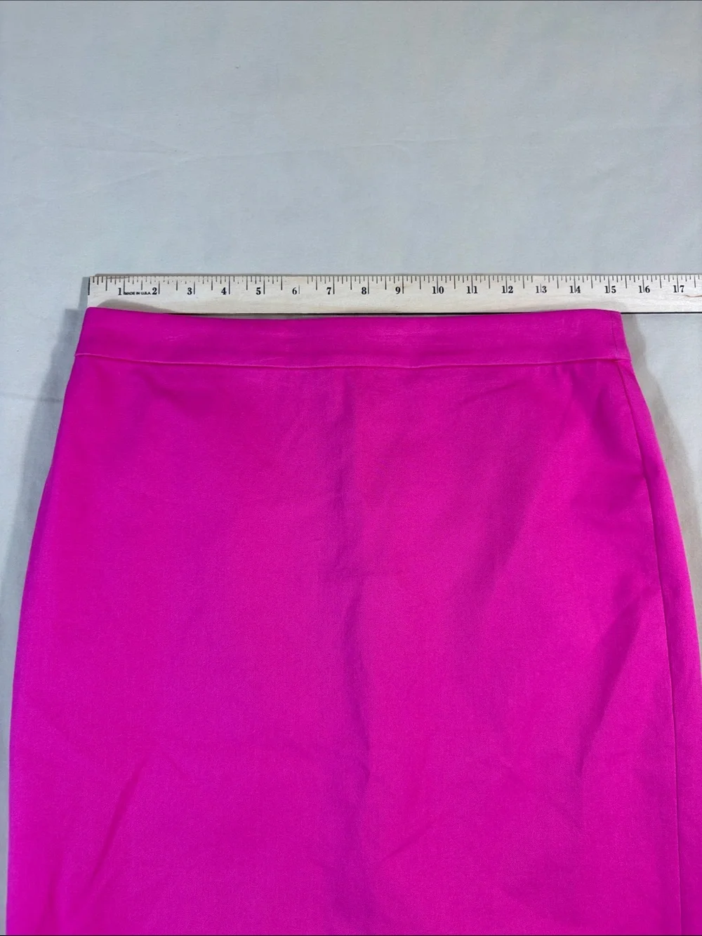 J.Crew No. 2 Pencil Skirt Size 4 Bi-Stretch Cotton Fuchsia Pink Vibrant NWT